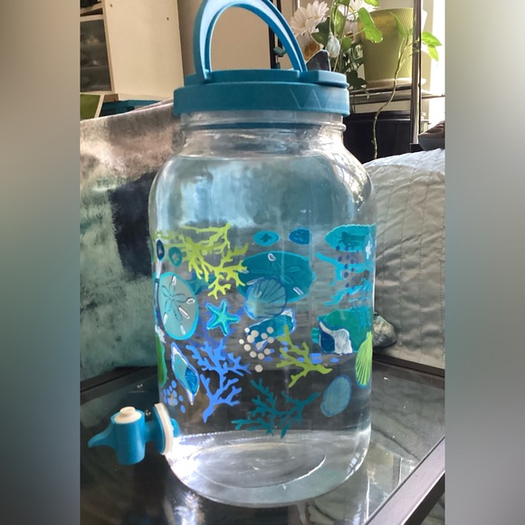 Glass beverage dispenser 1 gallon - Picture 3 of 6